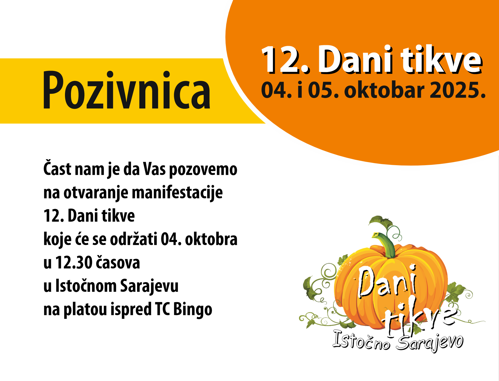 Istočno Sarajevo za vikend u - “Danima tikve”